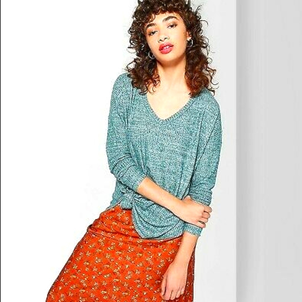 Wild fable Long Sleeve V-Neck Cozy T-Shirt